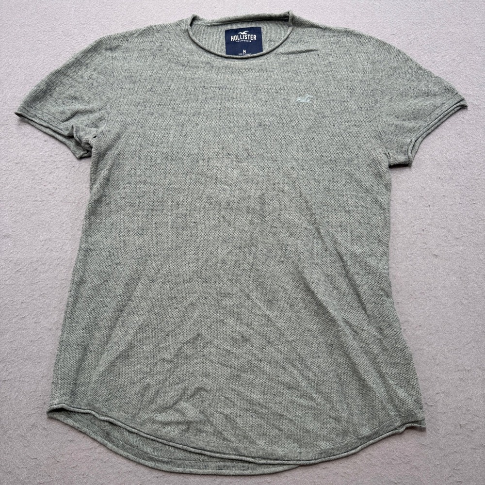 Hollister California T-Shirt‎ Men's Medium Olive Green Heather Short Sleeve Knit